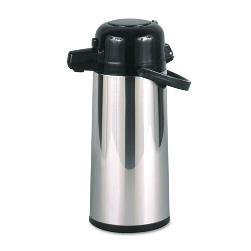 Thermos 2 Quart Glass Vacuum Insulated Pump Pot - Gray Metallic