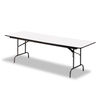 ICE55227 - OfficeWorks Commercial Wood-Laminate Folding Table, Rectangular, 72" x 30" x 29", Gray/Charcoal