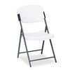 ICE64003 - Rough n Ready Commercial Folding Chair, Supports Up to 350 lb, 15.25" Seat Height, Platinum Seat, Platinum Back, Black Base