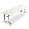 ICE65233 - IndestrucTable Industrial Folding Table, Rectangular, 96" x 30" x 29", Platinum