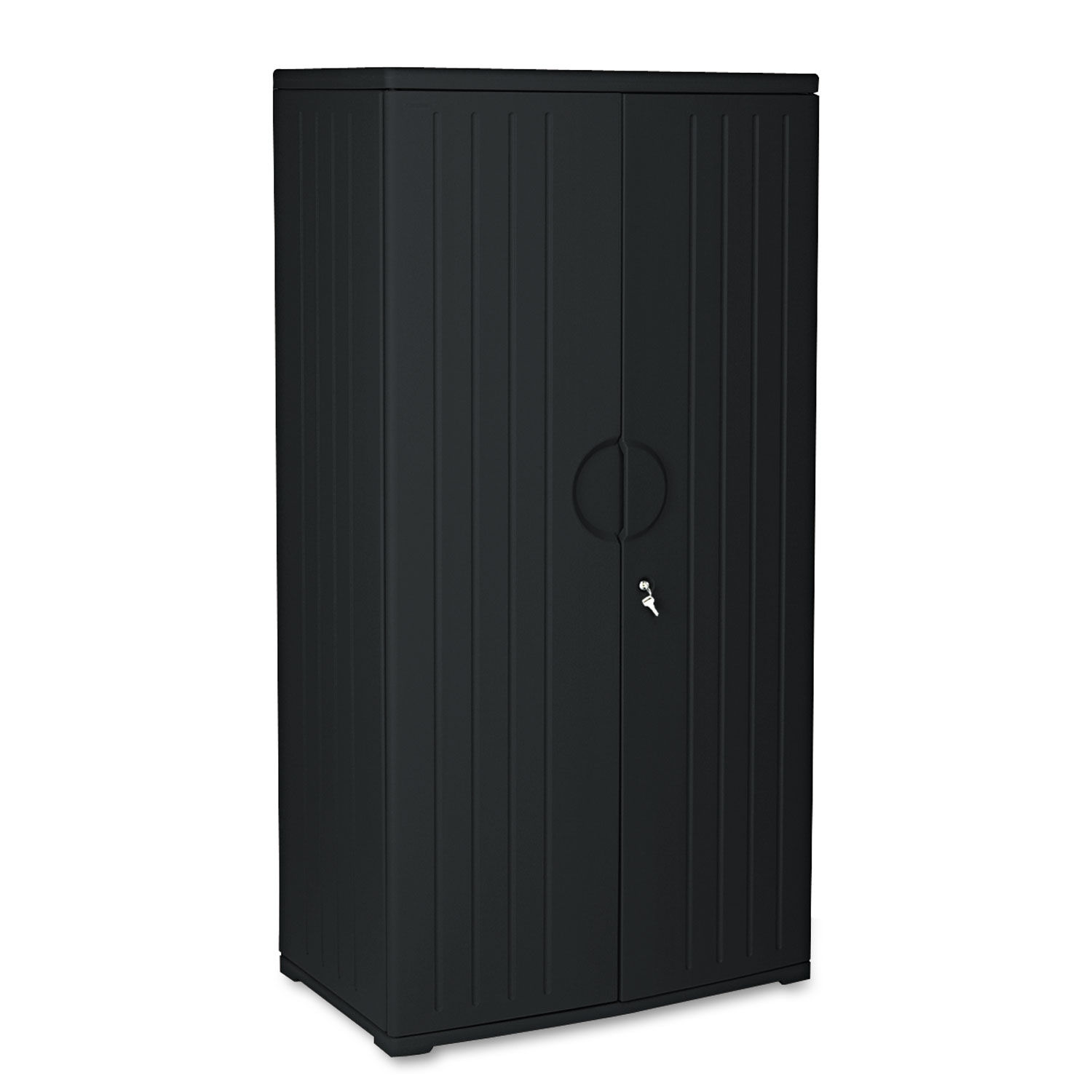 Iceberg OfficeWorks 72 in. Storage Cabinet Black