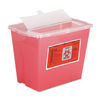 IMP7352 - Sharps Container, Square, Plastic, 2gal, Red