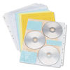 IVR39301 - Two-Sided CD/DVD Pages for Three-Ring Binder, 6 Disc Capacity, Clear, 10/Pack