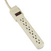 IVR73304 - Power Strip, 6 Outlets, 4 ft Cord, Ivory