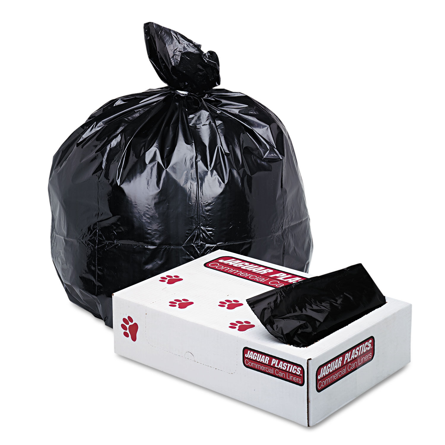 20-30 Gallon Black Regular Duty Trash Bags - 0.65 Mil