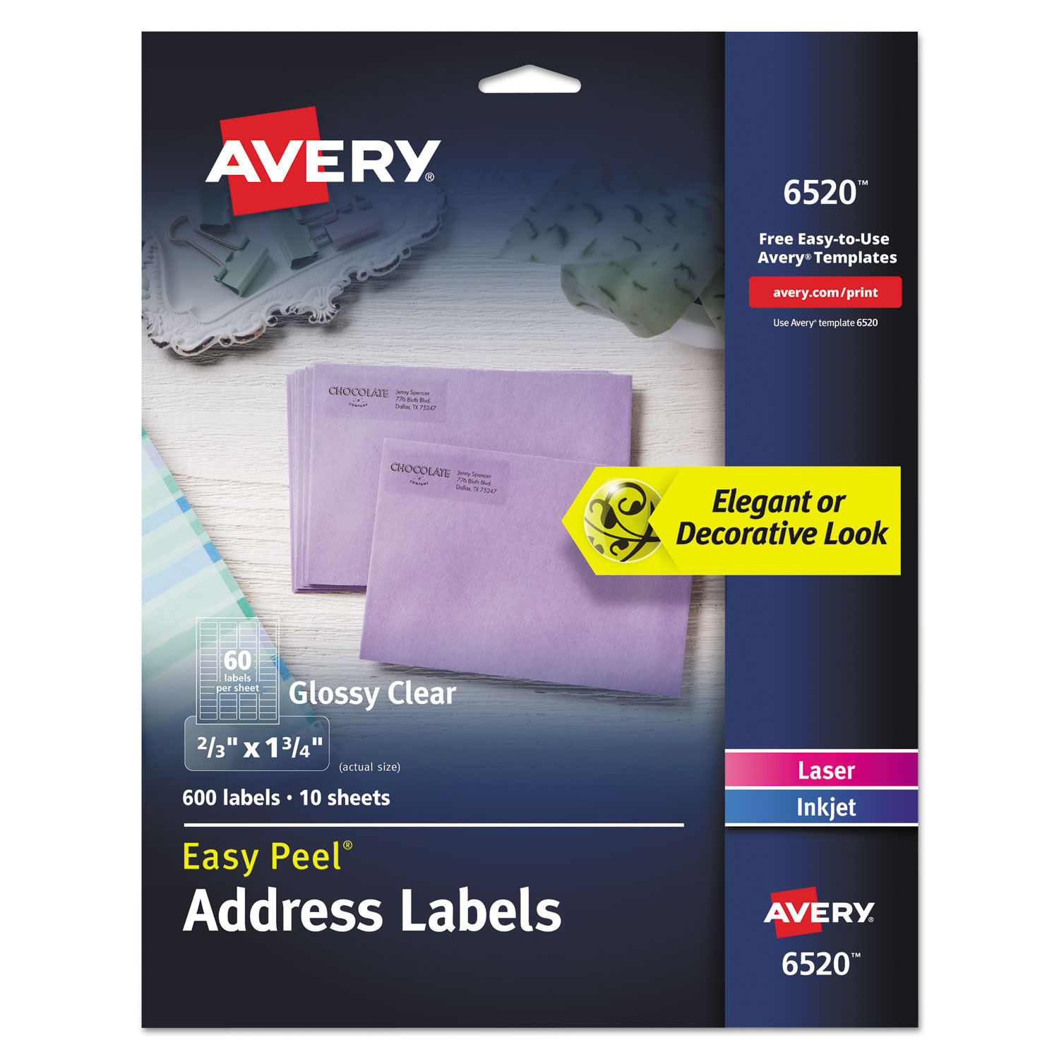 clear label sheets