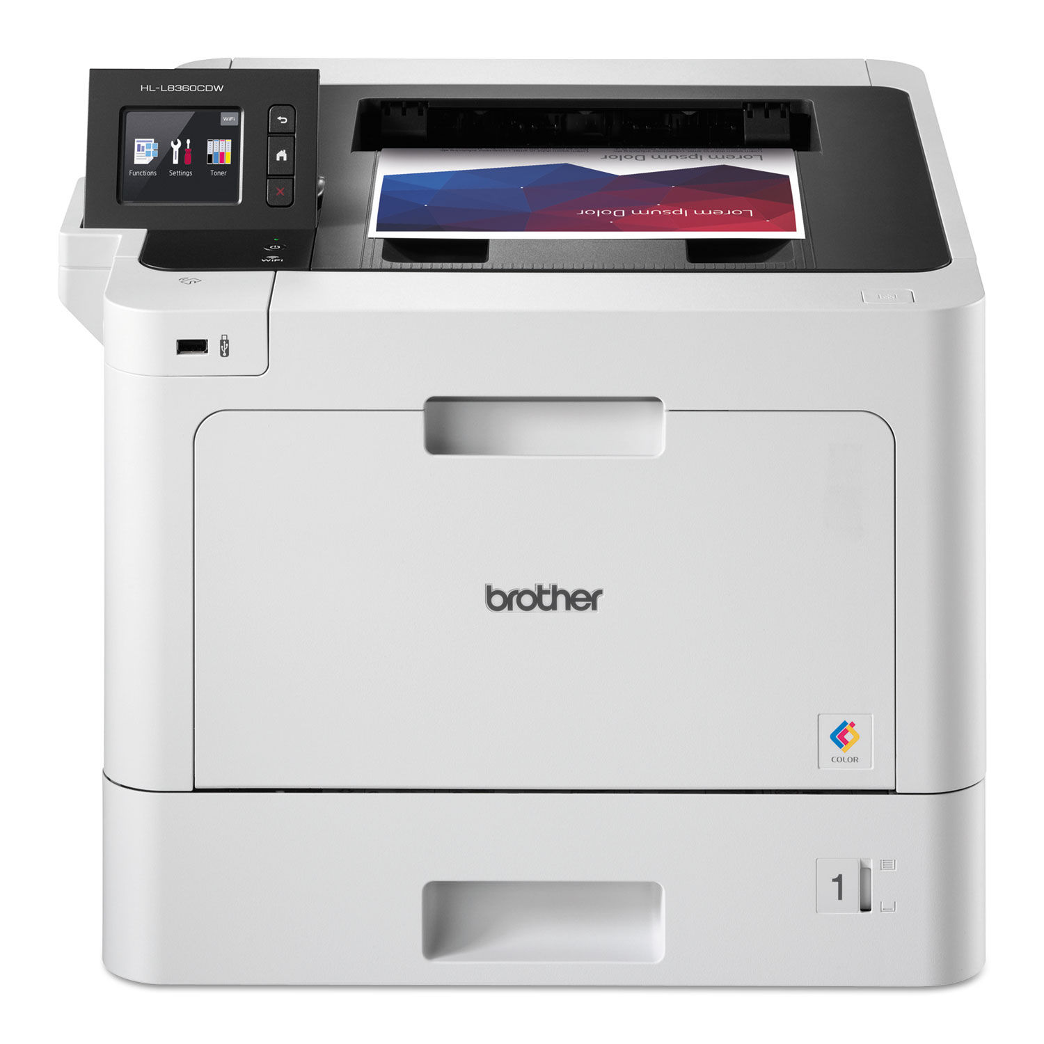 Raak verstrikt Dialoog Scheiden HLL8360CDW Business Color Laser Printer with Duplex Printing and Wireless  Networking by Brother BRTHLL8360CDW | OnTimeSupplies.com