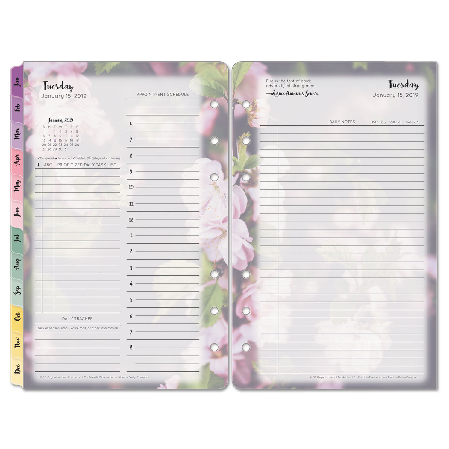 Franklincovey - Original Two Page per Day Ring-bound Planner (Pocket, Oct 2023 - Sep 2024)