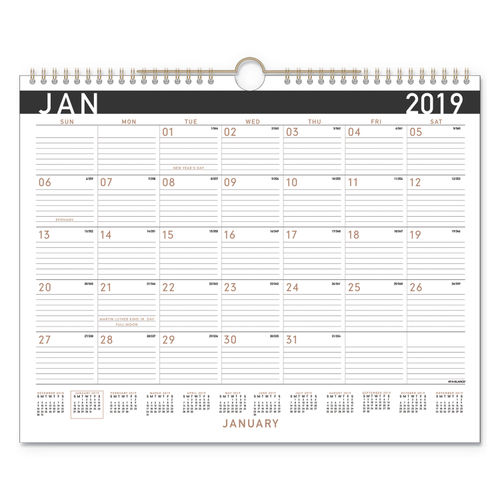 Contemporary Medium Monthly Wall Calendar by ATAGLANCE® AAGPM8X28