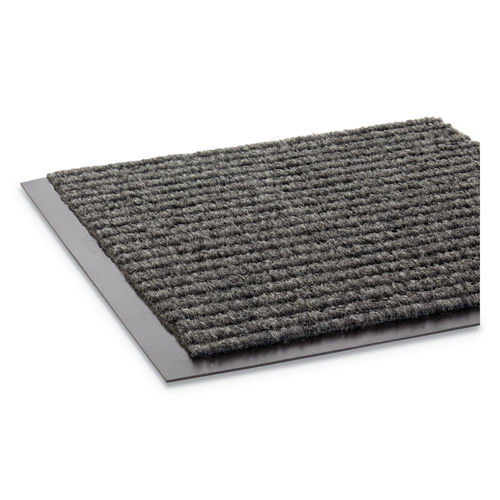 Crown Needle Rib Wipe & Scrape Mat, Polypropylene, 36 x 120, Gray