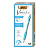 BICMV11BK - Velocity Original Mechanical Pencil, 0.9 mm, HB (#2), Black Lead, Turquoise Barrel, Dozen