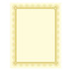 SOUCTP2V - Premium Certificates, 8.5 x 11, Ivory/Gold with Spiro Gold Foil Border,15/Pack