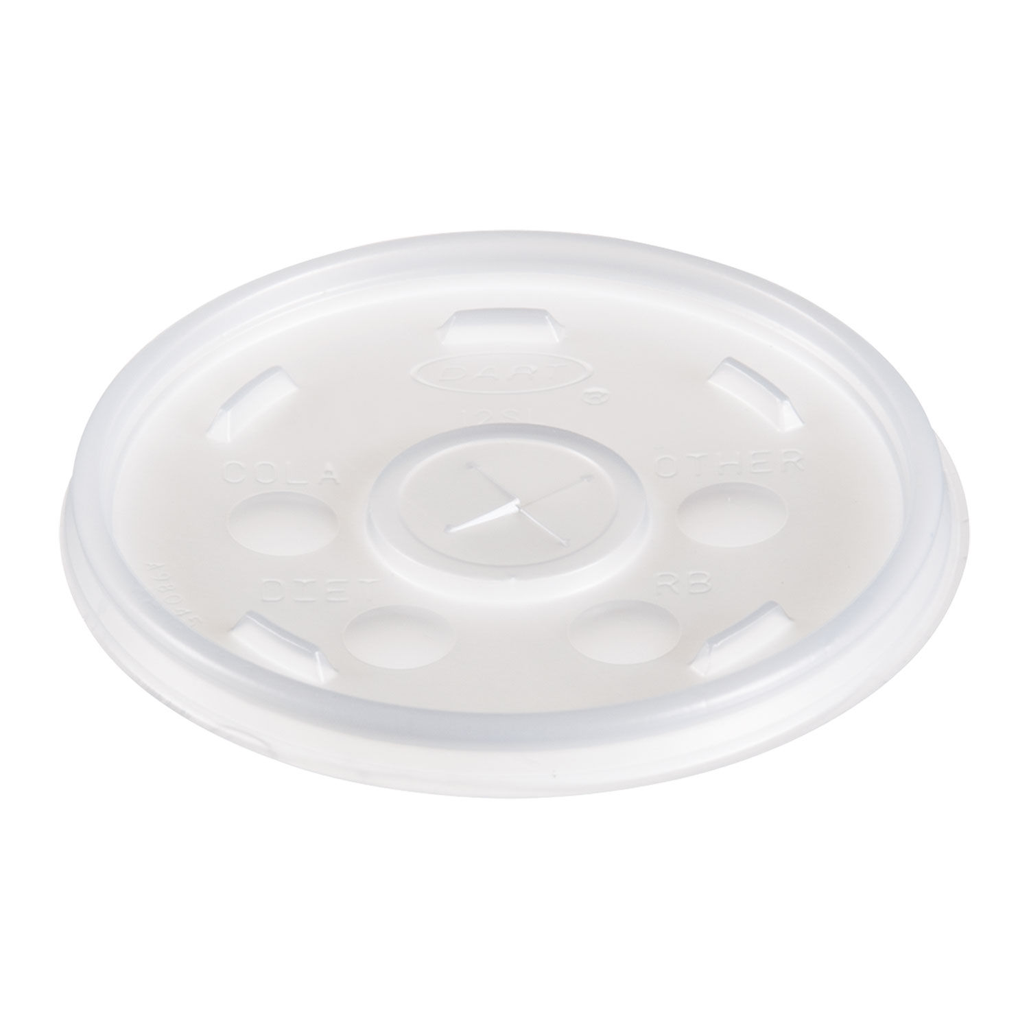 DART White Vented Disposable Foam Cup Lids, Fits 6 oz. to 32 oz