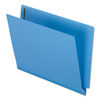 PFXH10U13BL - Colored Reinforced End Tab Fastener Folders, 0.75" Expansion, 2 Fasteners, Letter Size, Blue Exterior, 50/Box