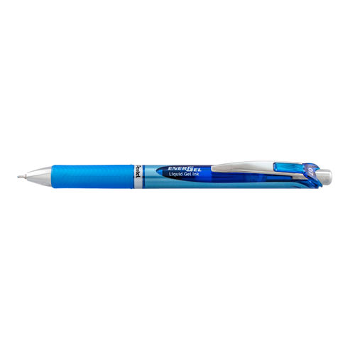 EnerGel RTX Refillable Liquid Gel Pen, 0.7mm, Blue Ink 3-pk