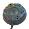 KMW62634 - Smartsockets Color-Coded Surge Protector, 6 Outlets, 16 Ft Cord, 1500 Joules