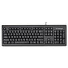 KMW64370 - Keyboard for Life Slim Spill-Safe Keyboard, 104 Keys, Black