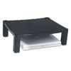 KTKMS400 - Single-Level Monitor Stand, 17" x 13.25" x 3" to 6.5", Black, Supports 50 lbs