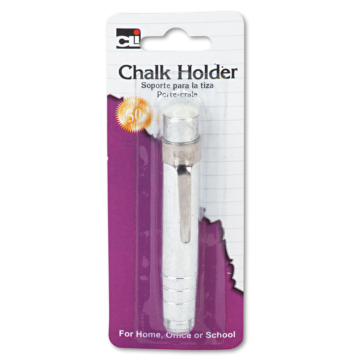 6pk Aluminum Chalk Holder with Chalk - Charles Leonard