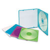 IVR81910 - Slim CD Case, Assorted Colors, 10/Pack