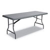 ICE65227 - IndestrucTable Industrial Folding Table, Rectangular, 72" x 30" x 29", Charcoal