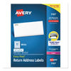 AVE5167 - Easy Peel White Address Labels w/ Sure Feed Technology, Laser Printers, 0.5 x 1.75, White, 80/Sheet, 100 Sheets/Box