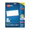AVE5195 - Easy Peel White Address Labels w/ Sure Feed Technology, Laser Printers, 0.66 x 1.75, White, 60/Sheet, 25 Sheets/Pack