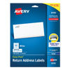 AVE8195 - Easy Peel White Address Labels w/ Sure Feed Technology, Inkjet Printers, 0.66 x 1.75, White, 60/Sheet, 25 Sheets/Pack