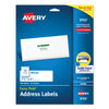 AVE8162 - Easy Peel White Address Labels w/ Sure Feed Technology, Inkjet Printers, 1.33 x 4, White, 14/Sheet, 25 Sheets/Pack