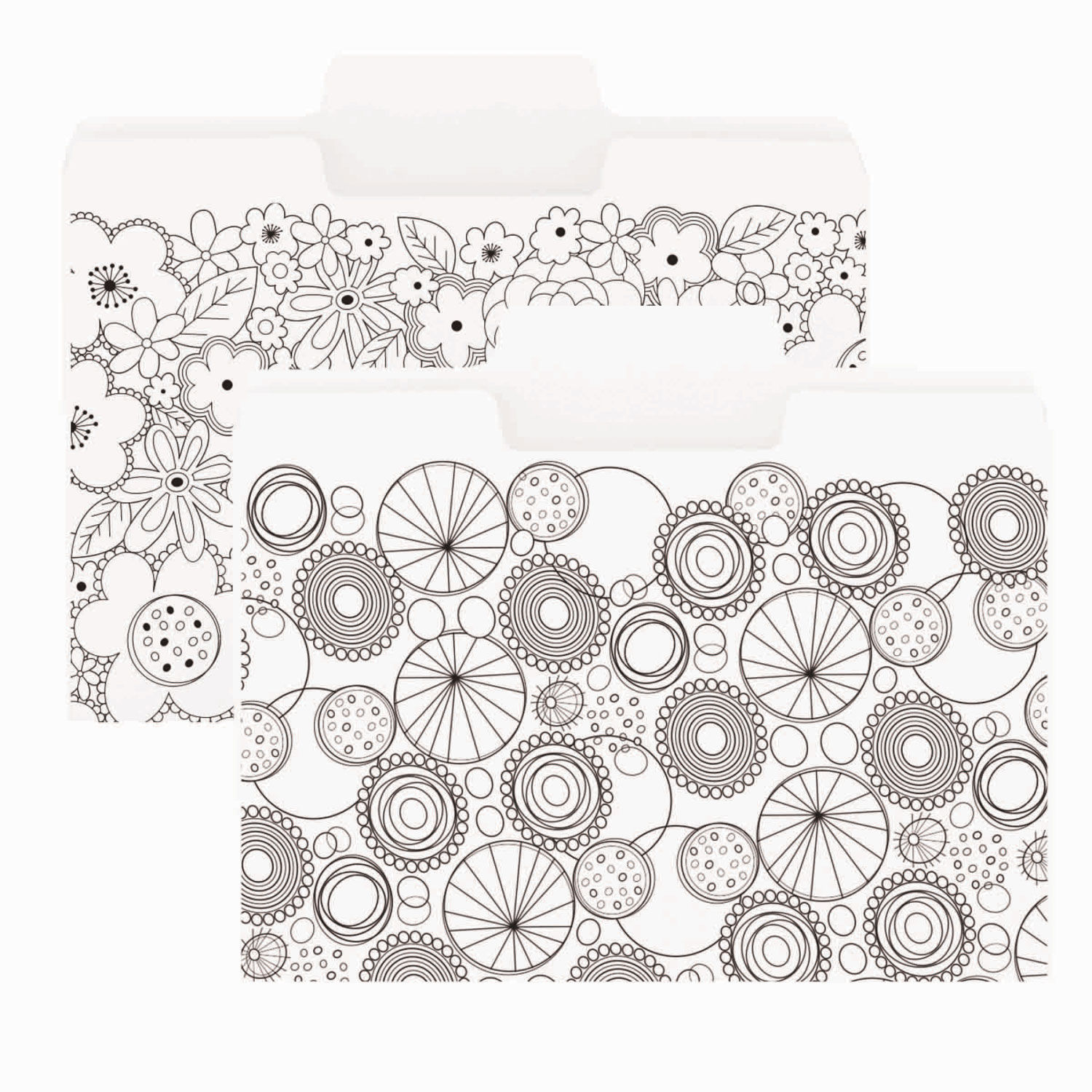 SuperTab Coloring File Folders by Smead® SMD11647 | OnTimeSupplies.com