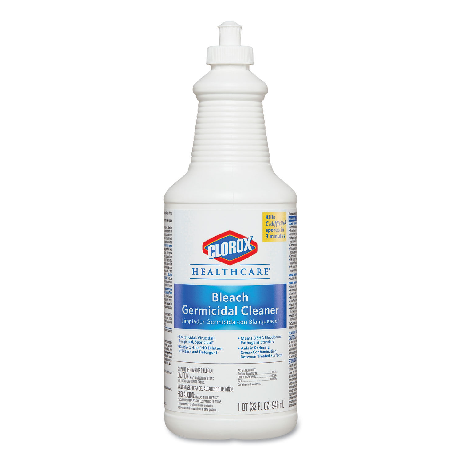 Clorox Clean Up Disinfectant Cleaner With Bleach 32 Oz Bottle - Office Depot