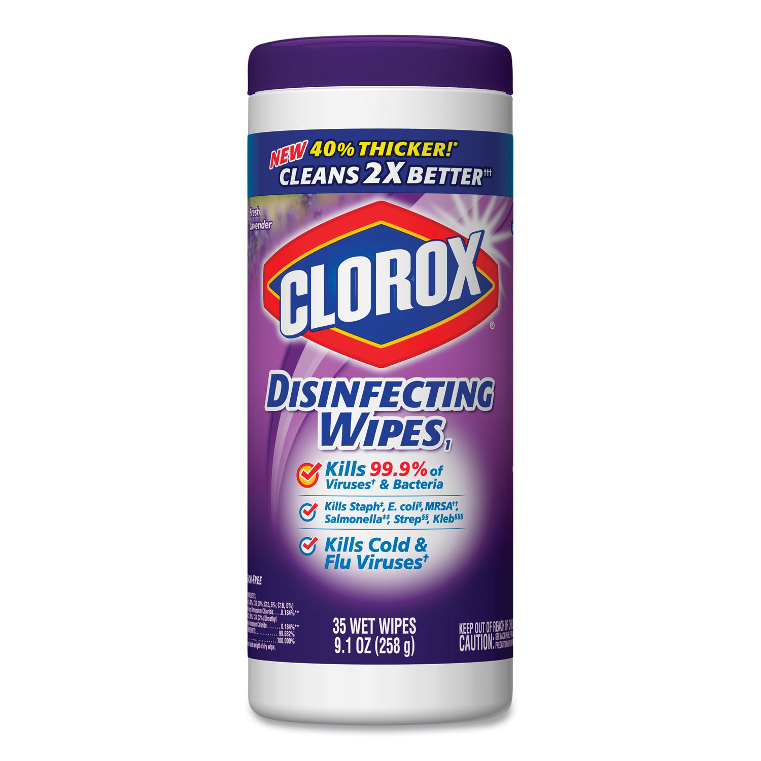 Disinfecting Wipes by Clorox® CLO01654CT