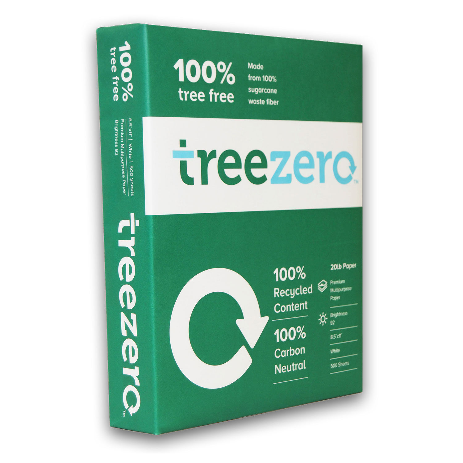 Tree Free (92) 8.5 x 11 White Copy Paper (500 Sheets/Ream) 1 Ream