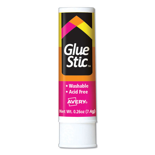 Business Source Glue Sticks, White, 0.26 oz - 18/Pack