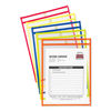 CLI43920 - Stitched Shop Ticket Holders, Neon, Assorted 5 Colors, 75", 9 x 12, 10/Pack