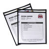 CLI46911 - Shop Ticket Holders, Stitched, Both Sides Clear, 50 Sheets, 8.5 x 11, 25/Box