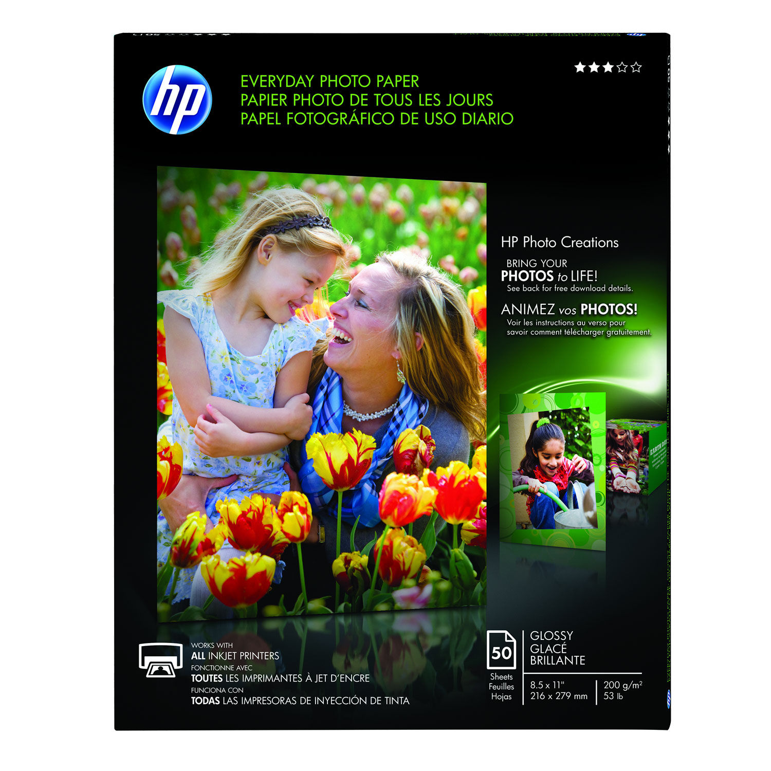 Everyday Photo Paper by HP HEWQ8723A 