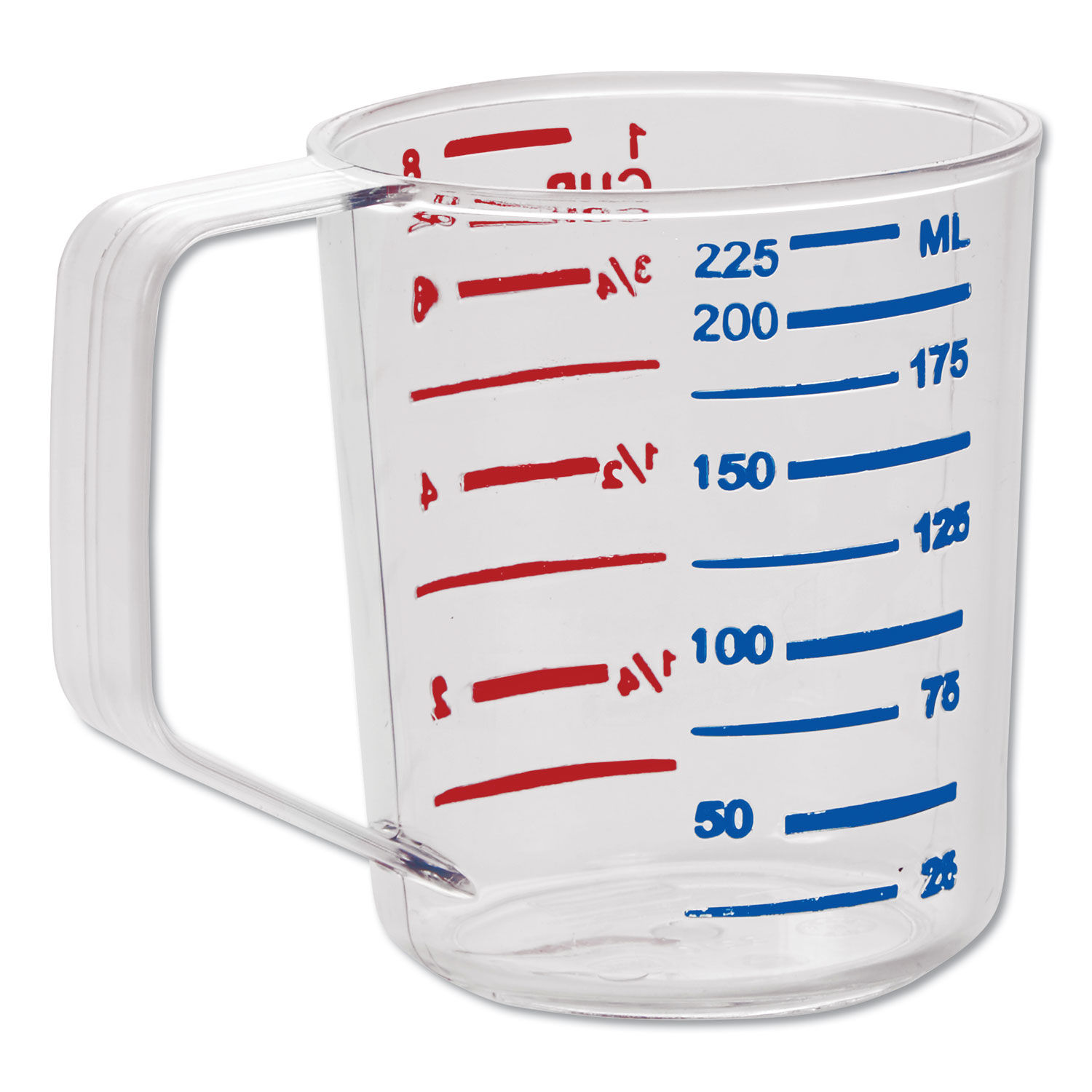 Rubbermaid Commercial Bouncer 1 Quart Measuring Cup - 6 / Carton - Clear -  Polycarbonate - Measuring