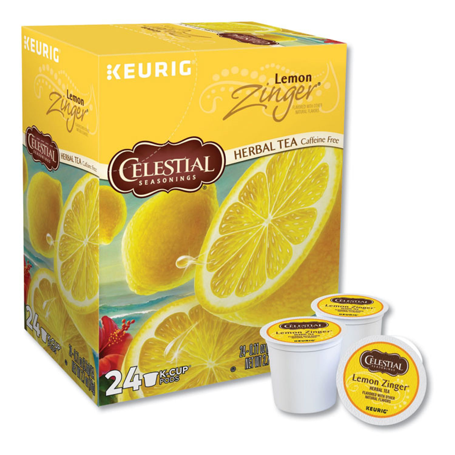 Lemon Zinger Herbal Tea KCups by Celestial Seasonings® GMT14732CT