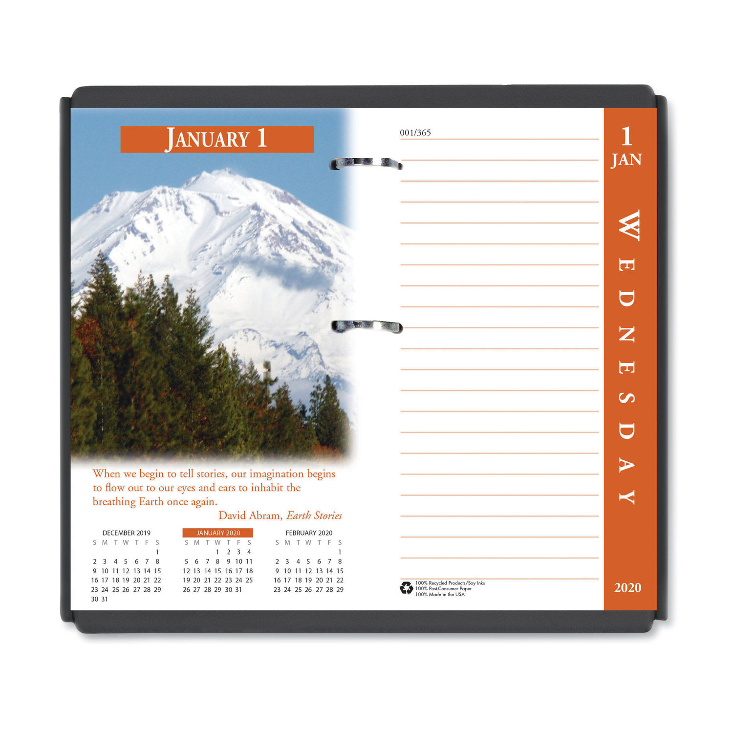 Earthscapes Desk Calendar Refill By House Of Doolittle Hod417