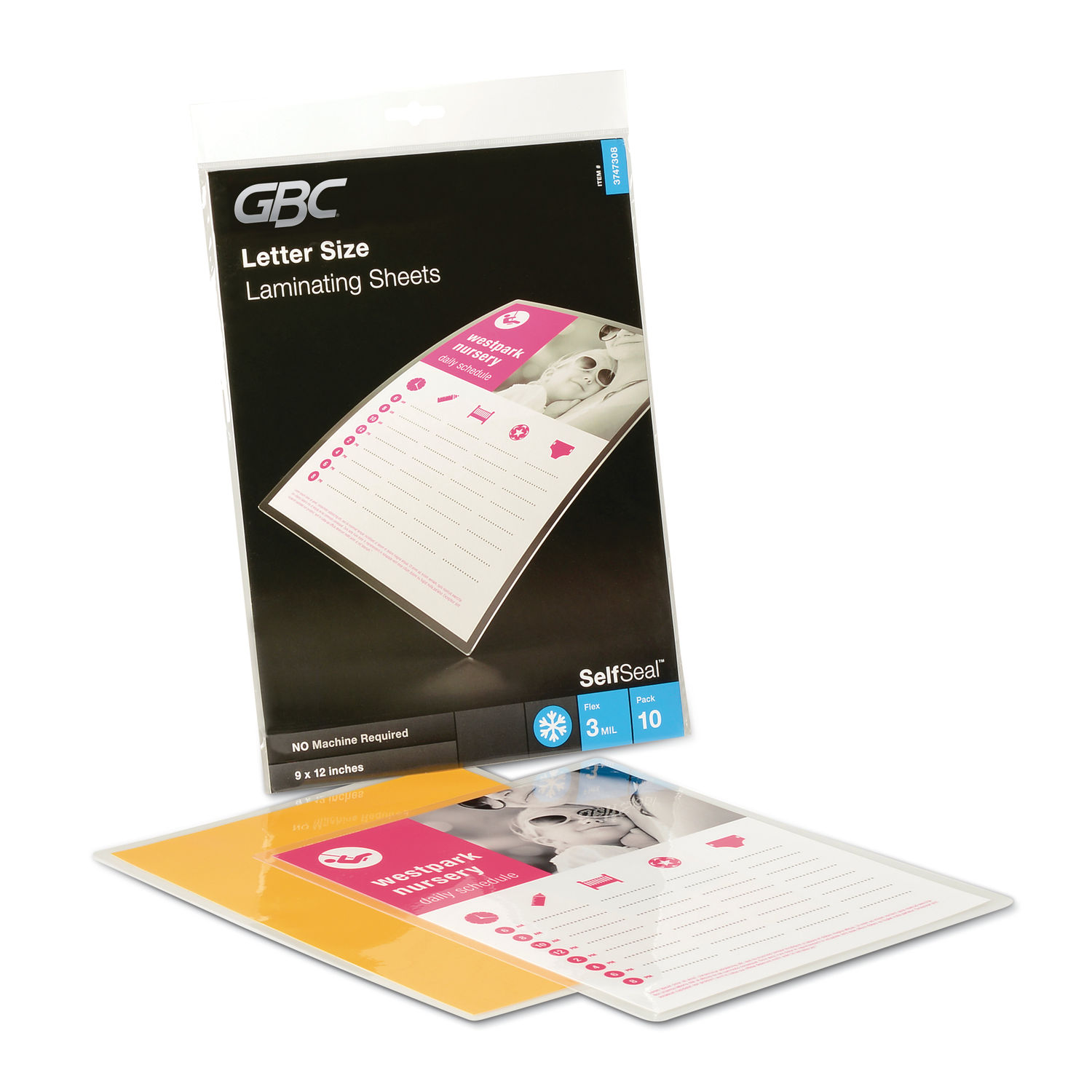 SelfSeal Self-Adhesive Laminating Pouches and Single-Sided Sheets by GBC®  GBC3747308