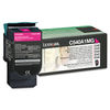 LEXC540A1MG - C540A1MG Return Program Toner, 1,000 Page-Yield, Magenta