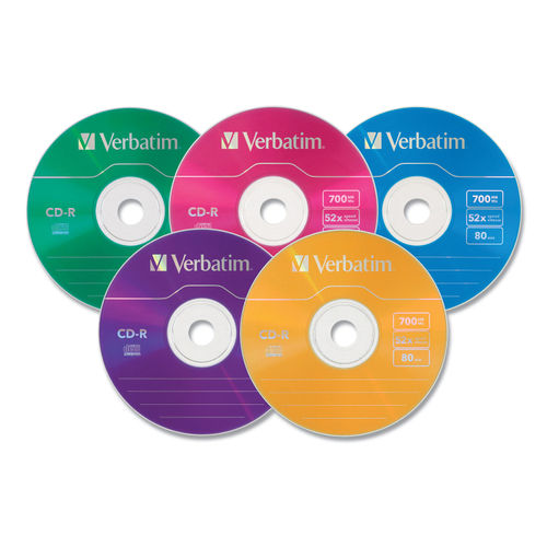 120 mm recordable compact disc (CD-R) with a capacity of 700 MB