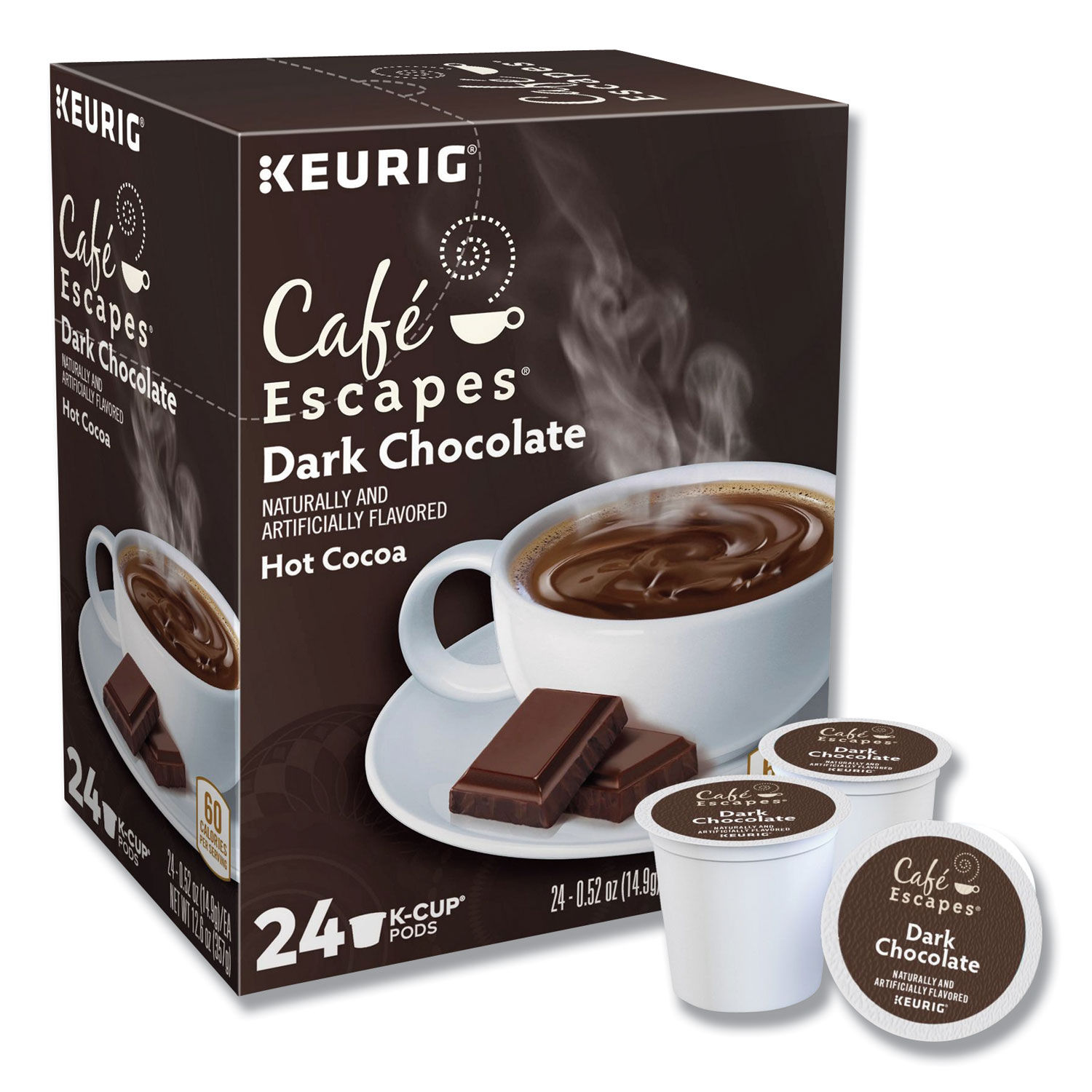 Dark Chocolate Hot Cocoa K-Cups by Café Escapes® GMT6802CT