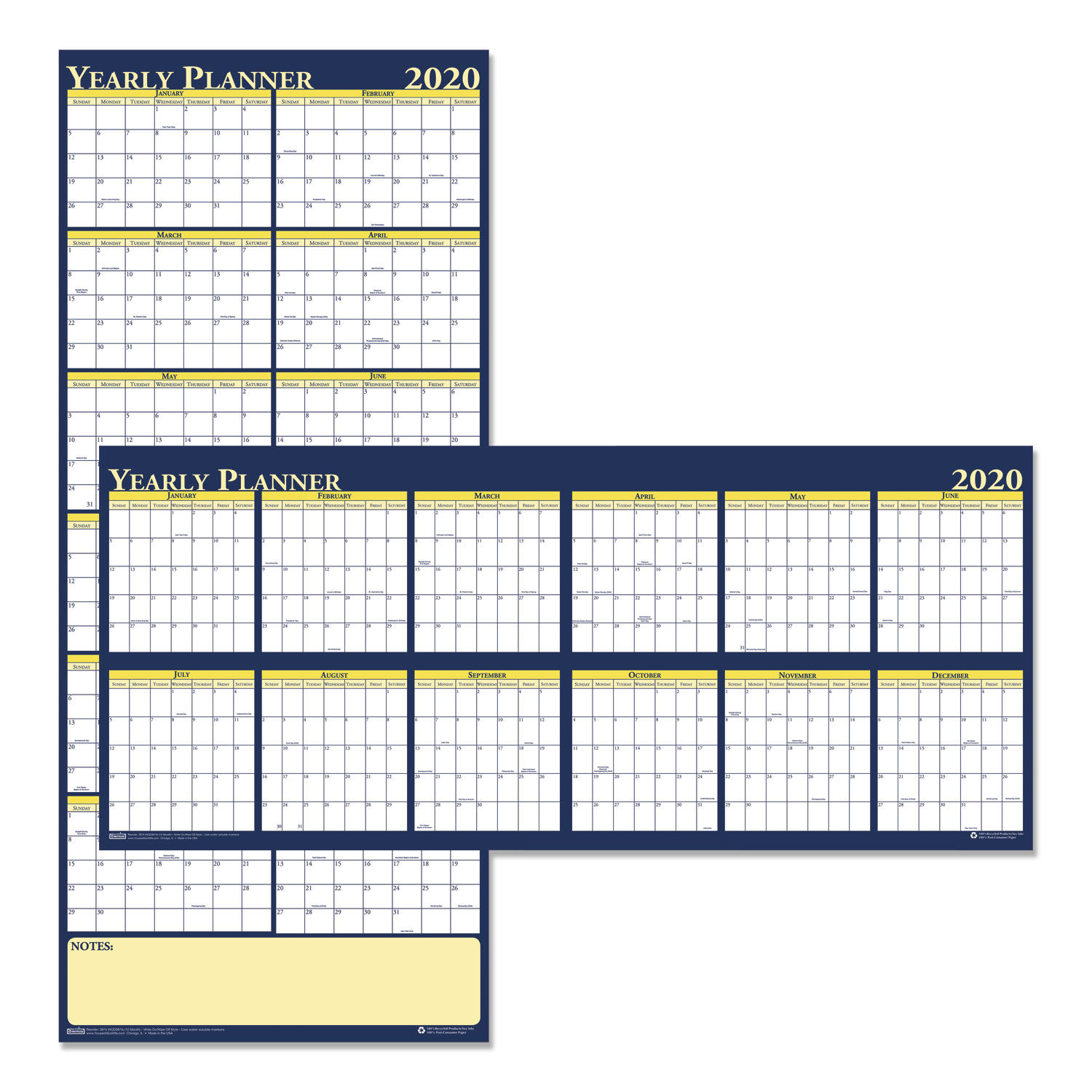 Yearly Planner For 2021 Printable And Downloadable Fust