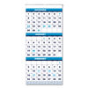 HOD3640 - Recycled Three-Month Format Wall Calendar, Vertical Orientation, 12.25 x 26, White Sheets, 14-Month (Dec-Jan): 2023-2025