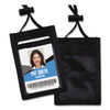 AVT75453 - ID Badge Holders with Convention Neck Pouch, Vertical, Black/Clear 3.25" x 5" Holder, 2.38" x 3.5" Insert, 48" Cord, 12/Pack