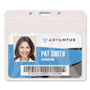 AVT75603 - PVC-Free Badge Holders, Horizontal, Clear 4.5" x 4" Holder, 4.13" x 3.25" Insert, 50/Pack