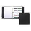 SAM81080 - Classic Vinyl Business Card Binder, Holds 200 2 x 2.5 Cards, 10.25 x 11.13, Ebony