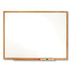 QRTS573 - Classic Series Total Erase Dry Erase Boards, 36 x 24, White Surface, Oak Fiberboard Frame